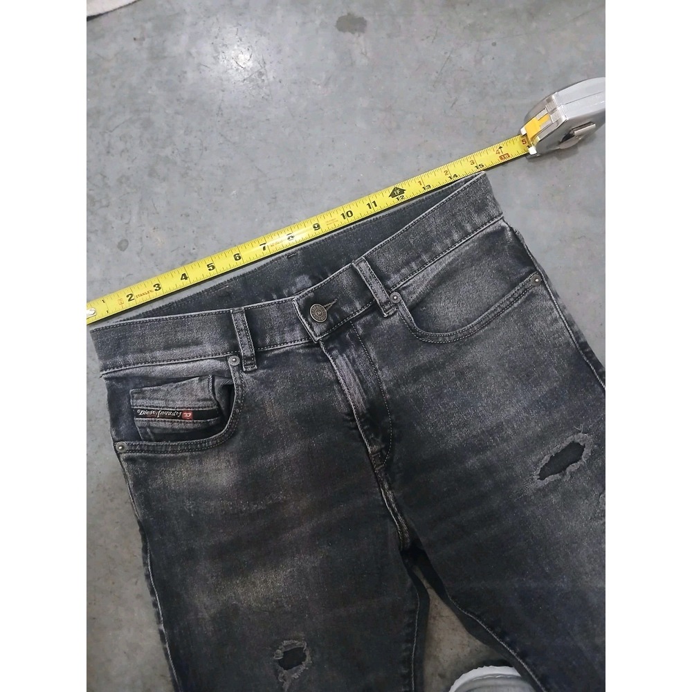 DIESEL Men's Size W30xL28 (Tag 28x 32) Black 2019 D-Strukt Slim  Jeans - Picture 7 of 11